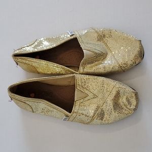 Glitter Gold Bobs Shoes